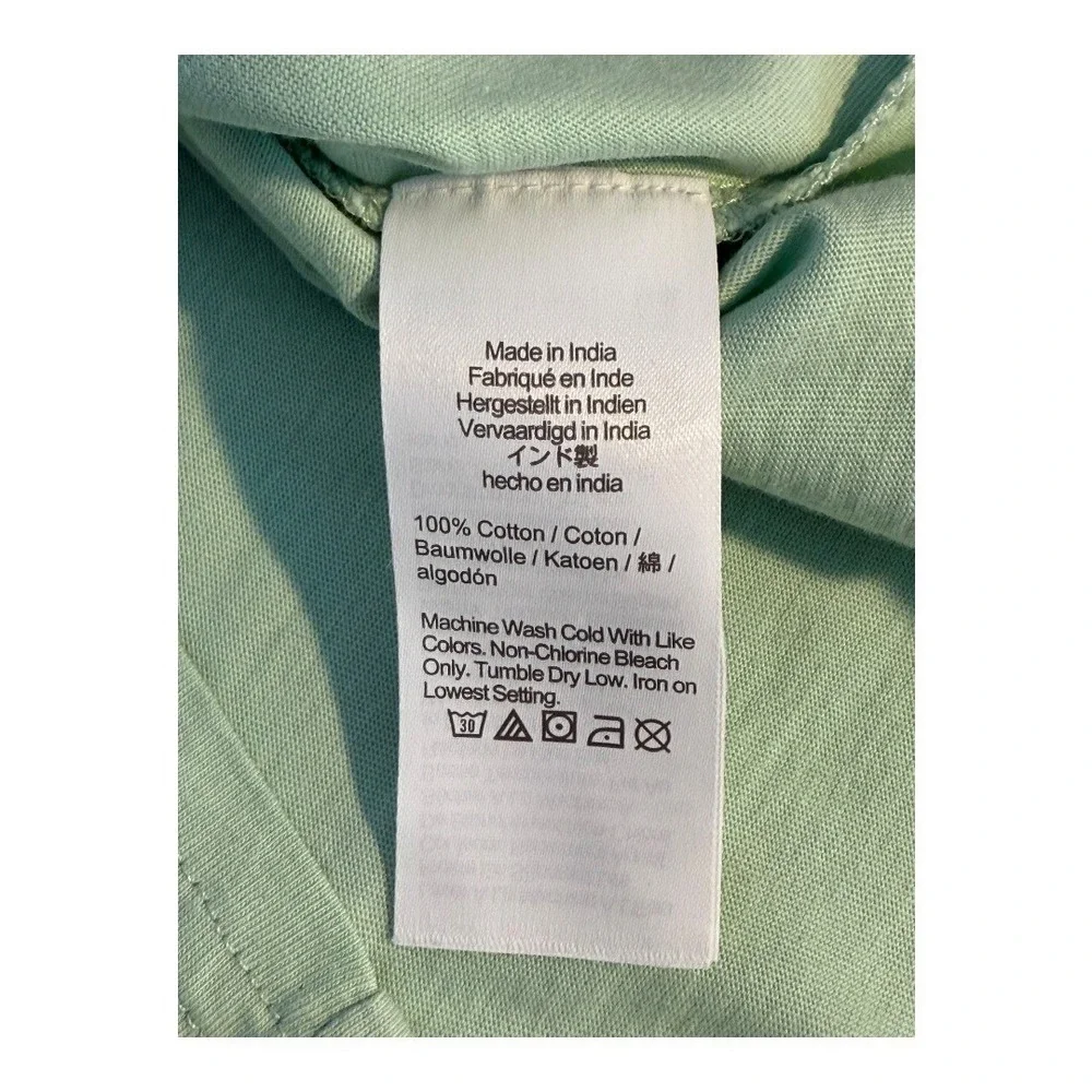 J. Crew Top Medium Green‎ Bow Tie Back Short Sleeve Blouse Summer Casual NWT